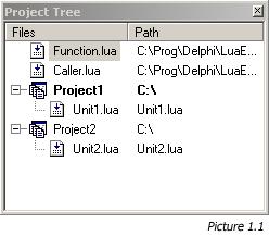 The Project Tree Window
